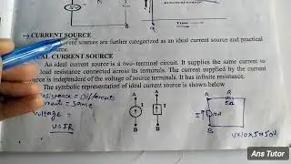 Ideal Current Source and Practical Current Source | Physics 