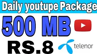 Telenor daily youtupe package | Telenor youtube package