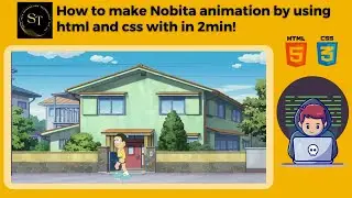 How to Make Nobita Animation? by Using 𝗛𝘁𝗺𝗹 & 𝗖𝗦𝗦 |