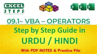 9.1 -  Operators in Excel VBA | Arithmetic Operators | Excel Automation | 