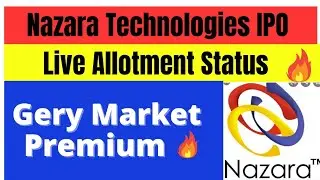 Nazara Technologies IPO Live Allotment status | Nazara IPO latest GMP| how to check allotment status
