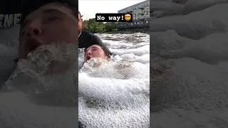 Intense situation as kid struggles with fish underwater! #shorts