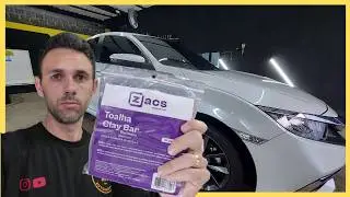 como remover PULVERIZAÇÃO DE TINTA com a TOALHA CLAYBAR da ZACS