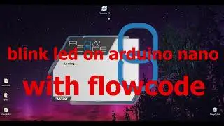 Blink led on arduino without coding by Flowcode software