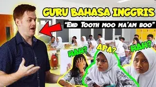 KOCAK!! Bule Jowo Masuk Sekolah SMA Jadi Guru Baru !!