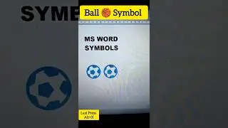 Ball⚾⚾ symbol shortcut key #shorts#viral#youtubeshorts #msoffice #trending