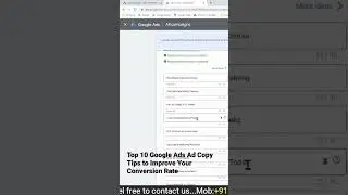 Top 10 Google ads Ad copy tips to improve your conversion rate #shorts