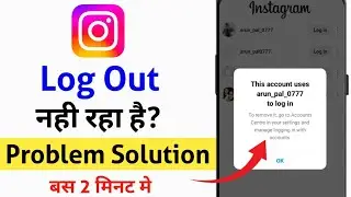 To Remove It Go To Account Centre In Your Settings And Manage Logging In With Account | Instagram