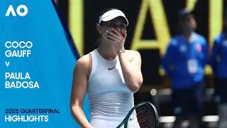 Coco Gauff v Paula Badosa Highlights | Australian Open 2025 Quarterfinal