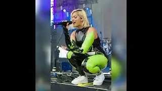Bebe Rexha In Hot Latex Outfit | Full Latex Leggings Outfit