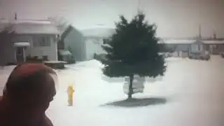 PSYCHO DAD THROWS TV!