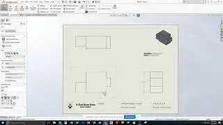 SolidWorks- Block A Drawing Example