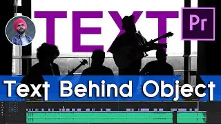 EASIEST way TEXT BEHIND moving OBJECTS Premiere pro #8 