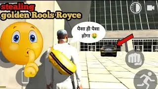 stealing golden Rools Royce in gta || steal golden rolls royce in indian bike driving 3d 😱😱