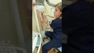 What does an ultrasound of the veins of the lower extremities show?