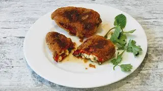 Перец фаршированный брынзой / Чушка бюрек