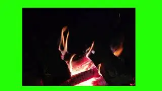 FREE HD Green Screen - FIREPLACE with SOUND