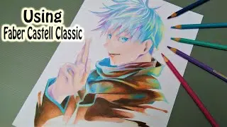 Drawing Gojo Satoru [JUJUTSU KAISEN] Faber Castell Classic 呪術廻戦 | Menggambar Gojo Satoru