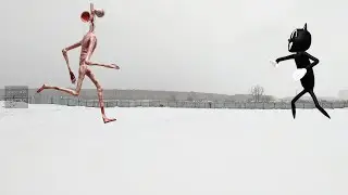 Картун Кэт ПРОГОНЯЕТ Сиреноголового! Появление нового SCP в городе! 