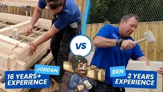 Log cabin build HEAD TO HEAD RACE-16+YRS experience VS 2 Years Who will win?