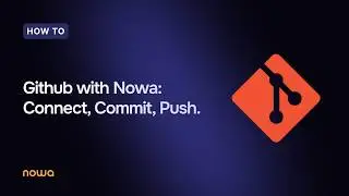 GitHub with Nowa – Connect, Commit, Push