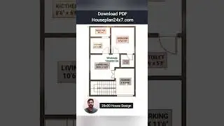 modern house design in India | 20x30 house plan idea
