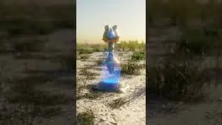 genshin impcat tp realistic word in blender render