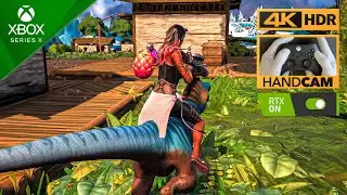 Fortnite (Xbox Series X) Gameplay | EPIC WIN + Controller Handcam
