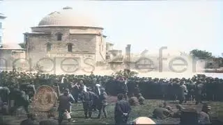 1915 - İstanbul  - Hürrem Sultan Hamamı Önü -  Çanakkale Cephesi'nin Zafer Kutlamaları
