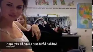 Selena Gomez,Bridgit Mendler and Jennifer Stonne Singing a Christmas Song
