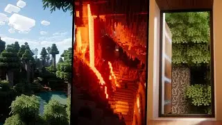 Modded Minecraft 2022 vs Vanilla - Nostalgia VX Shader - RTX3090 - 8K