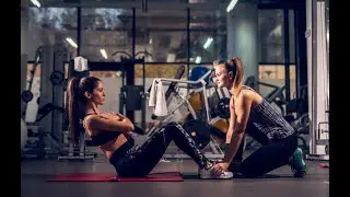 Beautiful Female Bodybuilder Gym Workout