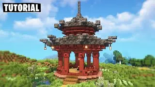 How to Build a Japanese Gazebo in Minecraft - Tutorial