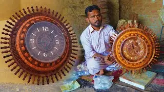 Making a Fantastic Wooden Wall Clock With Amazing Skills and Technique.