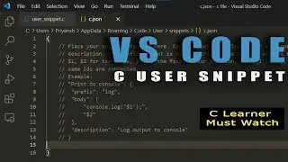 C structure automatic generate code feature in vs code | Visual studio code feature |