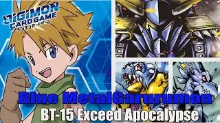 Digimon TCG | Blue Wolf of Friends is Here! | BT-15 MetalGarurumon Deck Profile | Digimon Card Game
