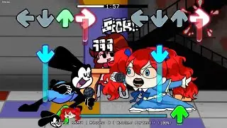 FNF Ejected But Poppy The Doll and Oswald Sings It 🎤 FNF Vs Poppy Playtime Huggy Wuggy || FNF Mod