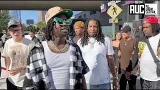 Chief Keef Walks The Streets Of LA With Tadoe, Ballout & Glo Gang