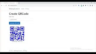 Generate QR Code in ASP.NET Core