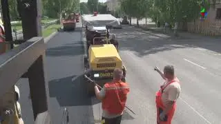 Свежий асфальт на улице Ленина