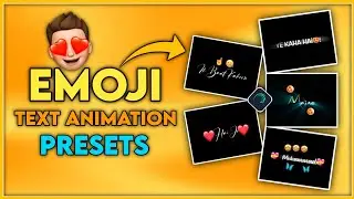 Trending emoji text animation | alight motion text presets