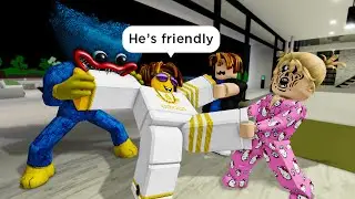 MEET HUGGY WUGGY 😈 Roblox Brookhaven 🏡 RP - Funny Moments