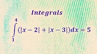 Definite Integral of absolute value function ( Part 44)# mod function integration