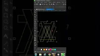 CORELDRAW TUTORIAL | DOUBLE A INITIALS LOGO #design #corel #logo