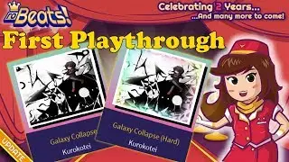 I can't play this... Galaxy Collapse (Normal)&(Hard) | First Playthrough (RoBeats!)