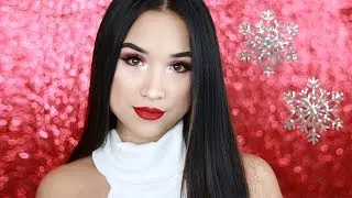 Red Holiday Makeup Look | Christine Du