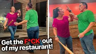 Karen Gets KICKED OUT After Mssing With The Manager..