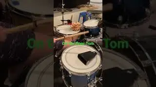 2 ways to use a cowbell on a drum set with out a stand       #drums #drumming