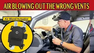 Air Conditioner not blowing out the vents, HVAC Air Distribution Fix, 8th Gen Honda Civic code 4 & 5