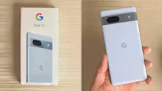 Google Pixel 7a Sea Blue UNBOXING!